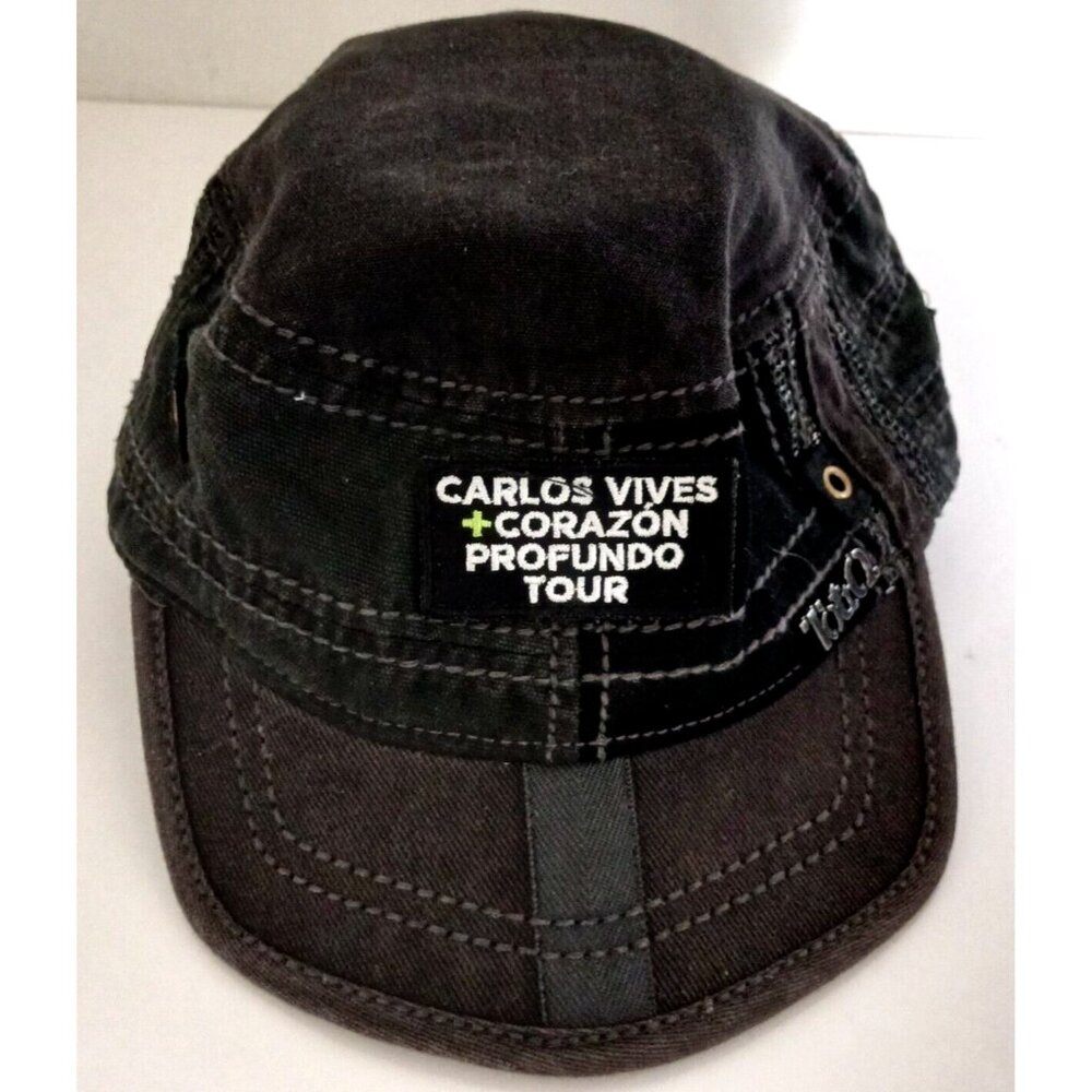Carlos Vives Corazon Profundo Tour STAFF Cap Hat Cotton Blend Adult Black Promo